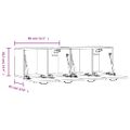 vidaXL Nástenné skrinky 2 ks biele 80x35x36,5 cm spracované drevo
