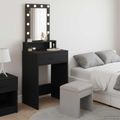 vidaXL Toaletný stolík Čierna 50 x 41 x 140 cm Kompozitné drevo