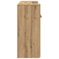vidaXL Recepčný stôl dub artisan 200x50x103,5 cm kompozitné drevo