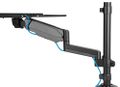 Neomounts  DS90-325BL1 / držák na stůl /pracovní místo / sezení-stání / monitor, klávesnice a myš Pracovní stanice, držák, VESA, stolní, pro monitor a klávesnici, úhloprícka 17"–32", náklon, otácení, rotace, nosnost 9+1kg, cern