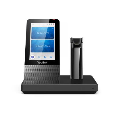 Yealink WH67 DECT základňa s dotykovým LCD a s náhlavnou súpravou na jedno ucho