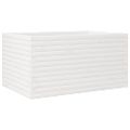 vidaXL Záhradný kvetináč biely 90x60x45,5 cm masívna borovica