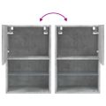 vidaXL TV skrinky s LED svetlami 2 ks betónovo sivé 40,5x30x60 cm
