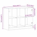 vidaXL Servírovacia skriňa Čierny dub 100 x 37 x 75.5 cm