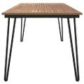 vidaXL Záhradný stôl so sponkovými nohami 180x90x75 cm akáciový masív