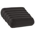 vidaXL Poťah na podložku 6 pcs HEERLEN Čierna Ø 15 x 40 cm Polyester