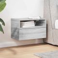 vidaXL Nástenný nočný stolík sivá sonoma 45x26x28,5 cm