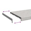 vidaXL Parapetné dosky Mramorová textúra 160 x 30 x 4,5 cm PVC