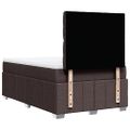 vidaXL Boxspring posteľ s matracom tmavohnedá 120x190 cm látka
