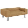 vidaXL Pelech pre psa hnedý 70x45x26,5 cm zamat