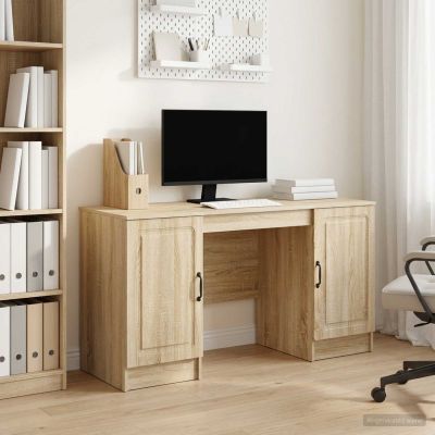 vidaXL Stôl Dub sonoma 142,5 x 50 x 75 cm Kompozitné drevo