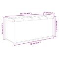 vidaXL Úložná lavička dymový dub 102x42x45 cm kompozitné drevo