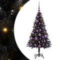 vidaXL Vianočný stromček Čierna 120 cm PVC