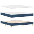 vidaXL Posteľ s pružinovým rámom s matracmi Modrá 200 x 180 cm látka