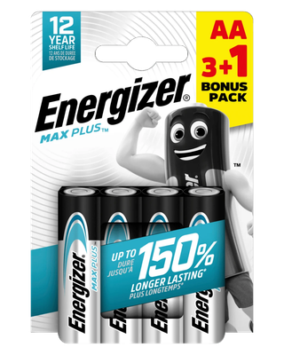 ENERGIZER ALKALINE LR6 MAX PLUS AA 3+1 eco / 4ks BLISTR
