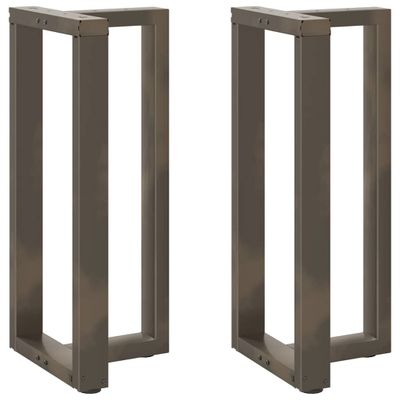 vidaXL Nohy barového stola v tvare T, 2 ks, čierne, 50x35x(90-91) cm, oceľové