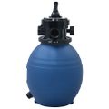 vidaXL Bazénový pieskový filter so 4 polohovým ventilom modrý 300 mm