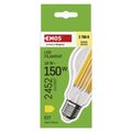 LED žiarovka Filament A70 / E27 / 18 W (150 W) / 2452 lm / teplá biela