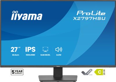 iiyama ProLite/X2797HSU-B1/27''/IPS/FHD/120Hz/4ms/Čierna/5R