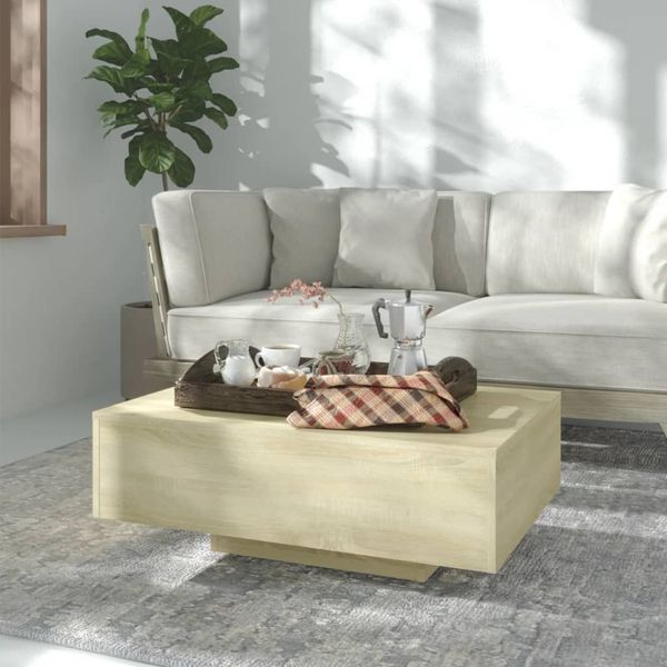 vidaXL Konferenčný stolík, dub sonoma 85x55x31 cm, kompozitné drevo