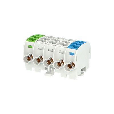 Svorkovnica rozbočovacia HLAK 25//5 C PE3LN, 152A, 5pól., CU, IP20, Z/3xŠ/M, na DIN
