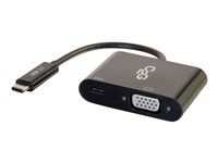 Externý video adaptér - USB-C - VGA - čierna