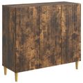 vidaXL Servírovacia skriňa Dymový dub 89 x 34,5 x 80 cm