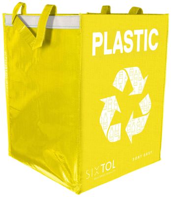 Taška na triedený odpad SORT EASY PLASTIC EN, 30x30x40cm, 36l SIXTOL