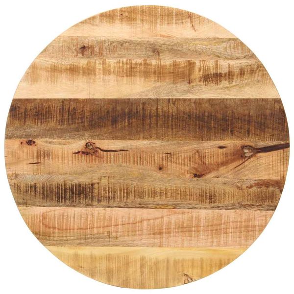 vidaXL Stolová doska Ø 80x2,5 cm okrúhla masívny surový mangovník