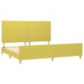 vidaXL Posteľ bez matraca zelená 200x200 cm látka