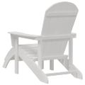 vidaXL Adirondack stolička Biela HDPE