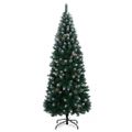 vidaXL Umelý vianočný stromček s 300 LED 180 cm