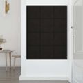 vidaXL Nástenné panely 12 ks čierne 30x30 cm zamatové 1,08 m²