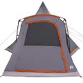 vidaXL Teepee stan pre 5 osôb 5 osoba Šedá a oranžová
