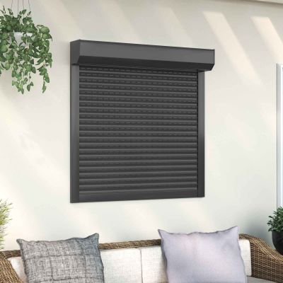 vidaXL Rolety Antracit 100 x 100 cm Hliník a polyuretán