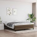 vidaXL Posteľný rám s boxspringom tmavohnedá 180x200 cm látka