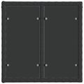 vidaXL Súprava záhradných pohoviek 6 ks Čierna polyratan