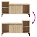 vidaXL TV skrinka dub sonoma 100x35x55 cm spracované drevo