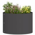 vidaXL Krúžok na kvetináče 5 ks Čierna 30 x 30 x 20 cm