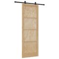 vidaXL Posuvné dvere ORKDAL 83 x 232 cm Borovicový masív Prírodná