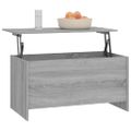 vidaXL Konferenčný stolík sivý sonoma 102x55,5x52,5cm spracované drevo