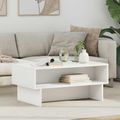 vidaXL Konferenčný stolík Biela 80 x 46 x 35 cm Kompozitné drevo