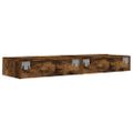 vidaXL TV skrinky s LED svetlami 2 ks dymový dub 60x35x15,5 cm