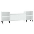 vidaXL TV skrinka biela 160x35x55 cm spracované drevo