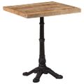 vidaXL Bistro stolík 60x60x77 cm surové mangovníkové drevo
