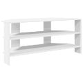 vidaXL RohováTVskriňa 102x40,5x45cm Biela Kompozitné drevo