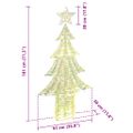 vidaXL Vianočný stromček 240 LED Teplá biela 181 cm PET