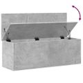 vidaXL Úložný box betónovo-sivý 102x35x35 cm kompozitné drevo