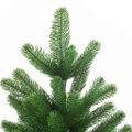 vidaXL Osvetlený umelý vianočný stromček s guľami 150 cm, zelený