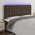 VidaXL Čelo postele hnedé 180x5x118/128 cm umelá koža